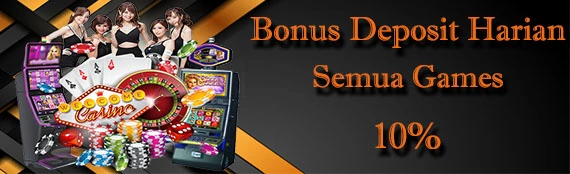 Bonus Deposit Harian 10%